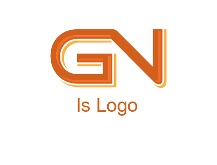 letter G joined with letter N