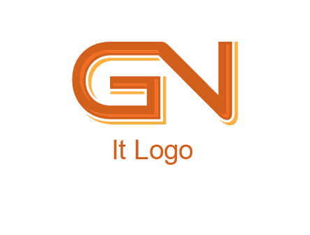 letter G joined with letter N