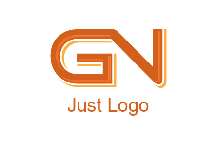 letter G joined with letter N