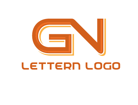 letter G joined with letter N