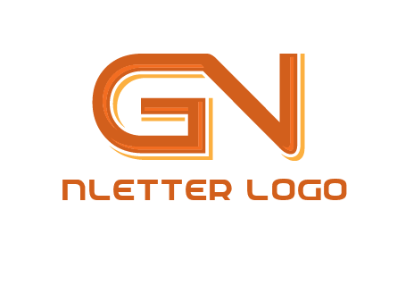letter G joined with letter N