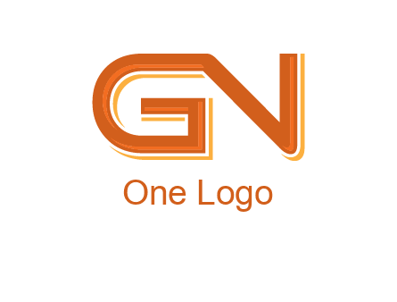 letter G joined with letter N