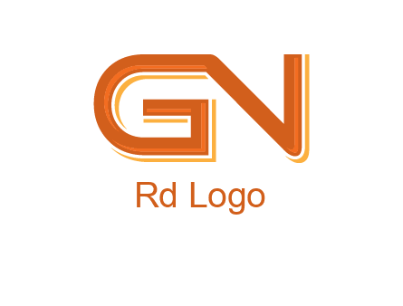 letter G joined with letter N