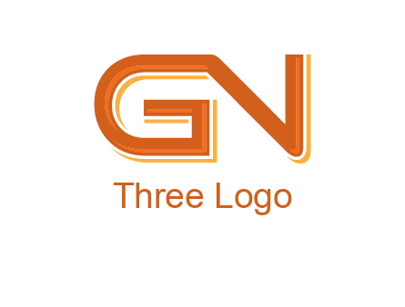 letter G joined with letter N