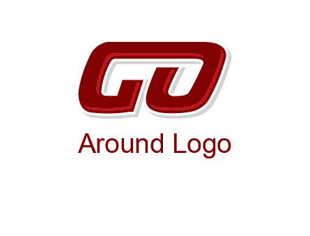 letter G joined with letter O
