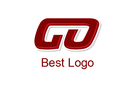 letter G joined with letter O
