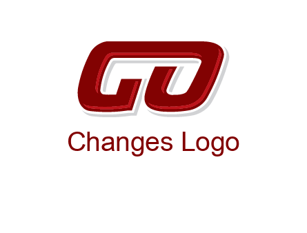 letter G joined with letter O
