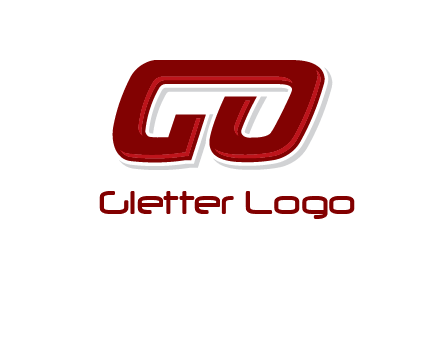 letter G joined with letter O