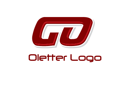 letter G joined with letter O