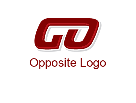 letter G joined with letter O