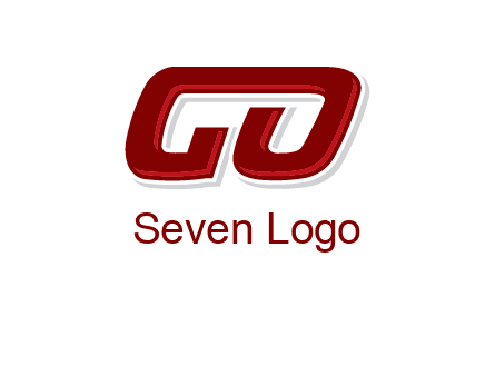 letter G joined with letter O
