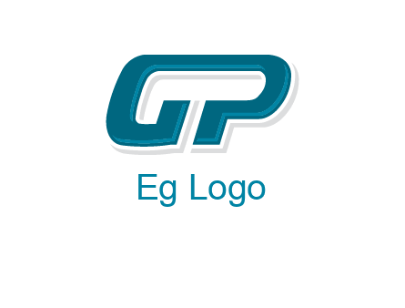 letter G joined with letter P