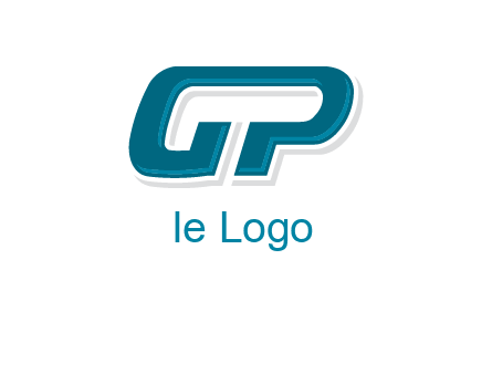 letter G joined with letter P