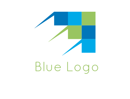 speedy square pattern kite head logo graphic