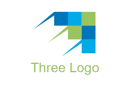 speedy square pattern kite head logo graphic