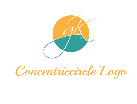Letters GK are in a circle logo