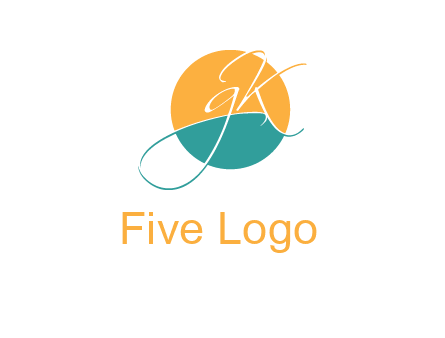 Letters GK are in a circle logo