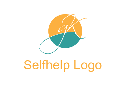 Letters GK are in a circle logo