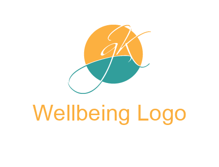 Letters GK are in a circle logo