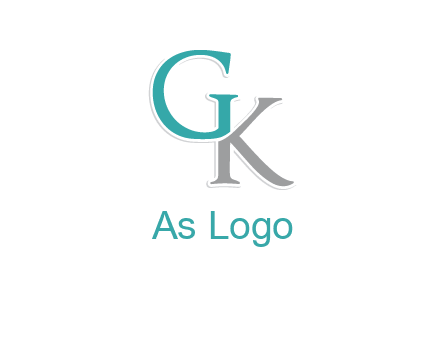 letter G forming letter K