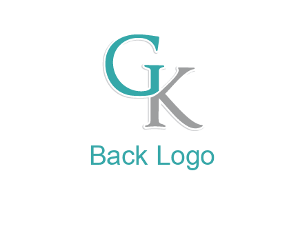 letter G forming letter K