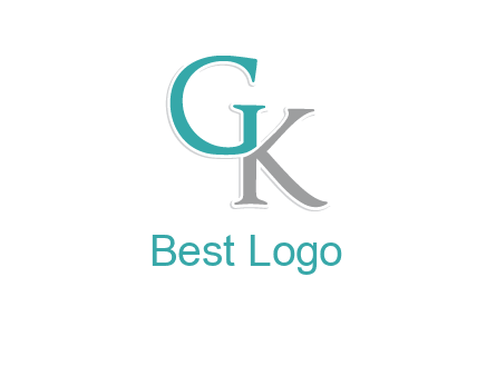 letter G forming letter K