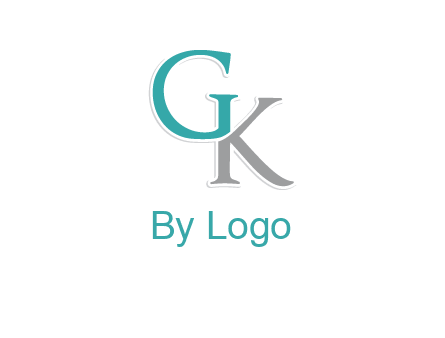 letter G forming letter K