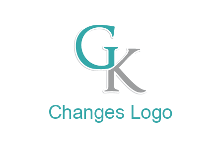 letter G forming letter K