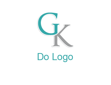 letter G forming letter K