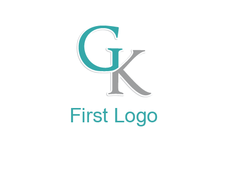 letter G forming letter K