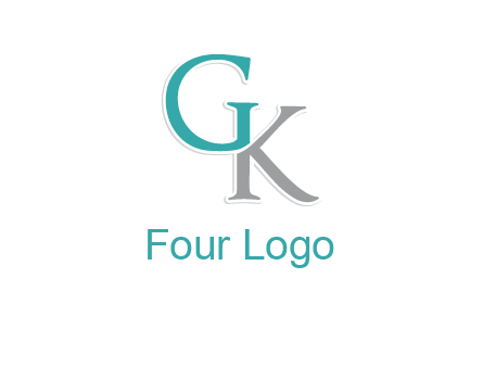 letter G forming letter K