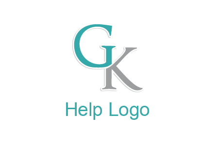 letter G forming letter K