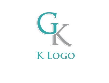 letter G forming letter K