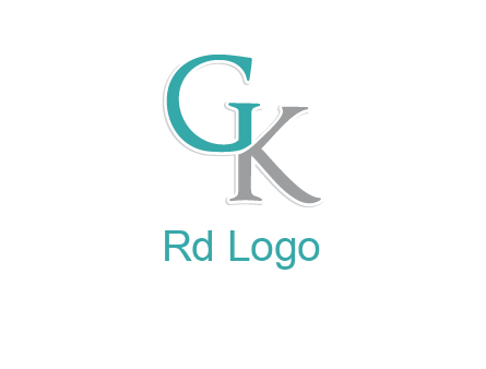 letter G forming letter K