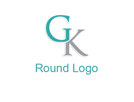 letter G forming letter K
