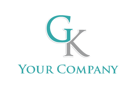 letter G forming letter K