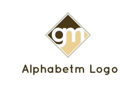 Letters GM are in the diamond icon