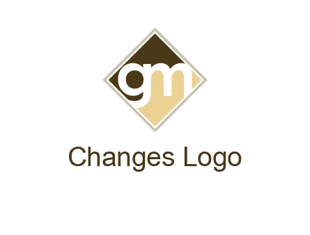 Letters GM are in the diamond icon