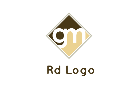 Letters GM are in the diamond icon