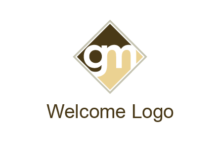 Letters GM are in the diamond icon