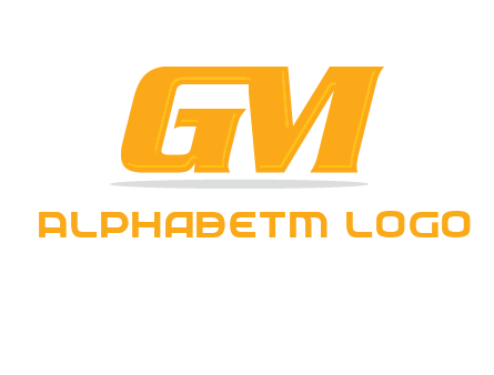 letter G joined with letter M