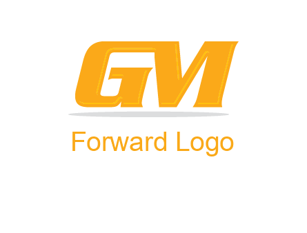 letter G joined with letter M