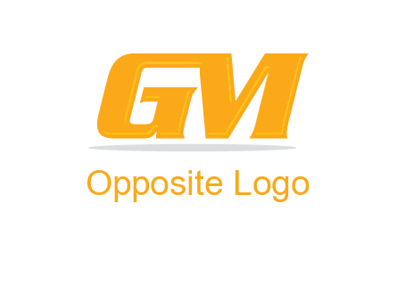 letter G joined with letter M