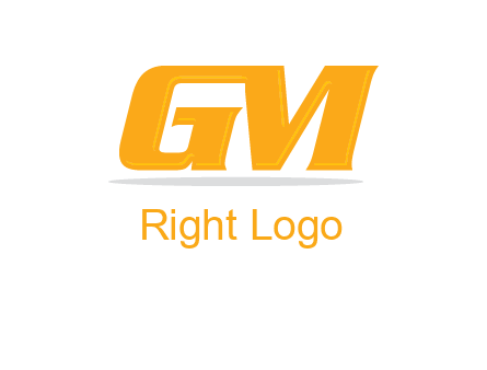letter G joined with letter M