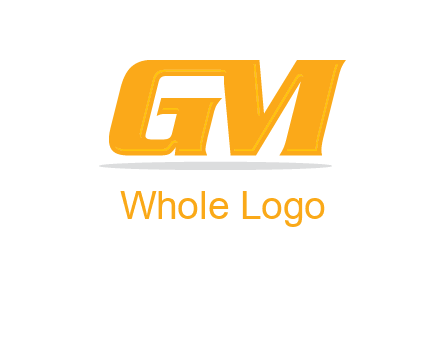letter G joined with letter M