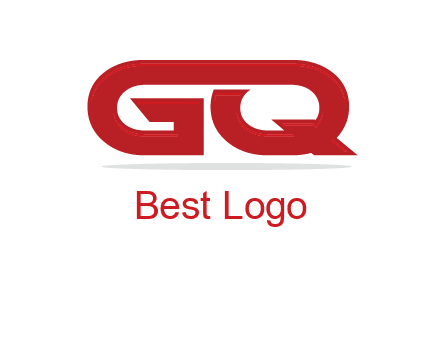 letter G and letter Q joined together