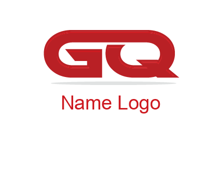 letter G and letter Q joined together