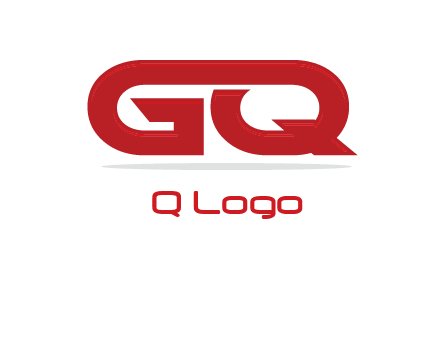 letter G and letter Q joined together