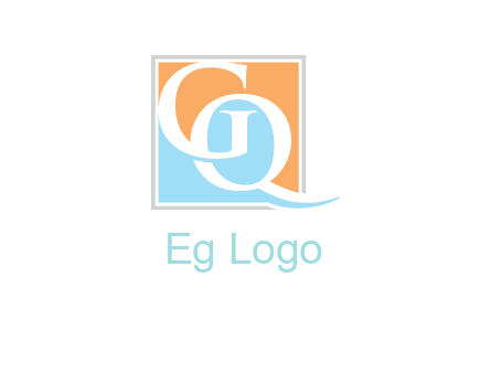 GQ letters are in a Square Logo