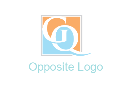 GQ letters are in a Square Logo